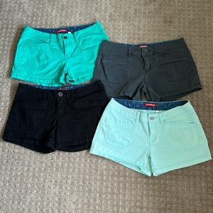 4 pairs of Unionbay Delany Shorts Size 11